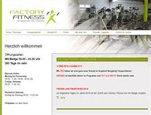 Tablet Screenshot of factory-fitness.ch